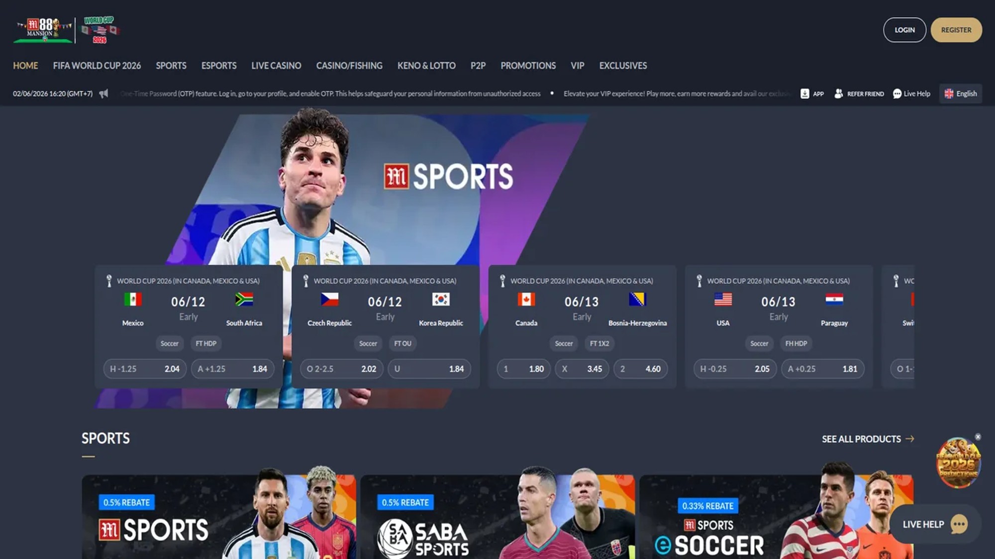 M88 Online Casino and Sportsbook