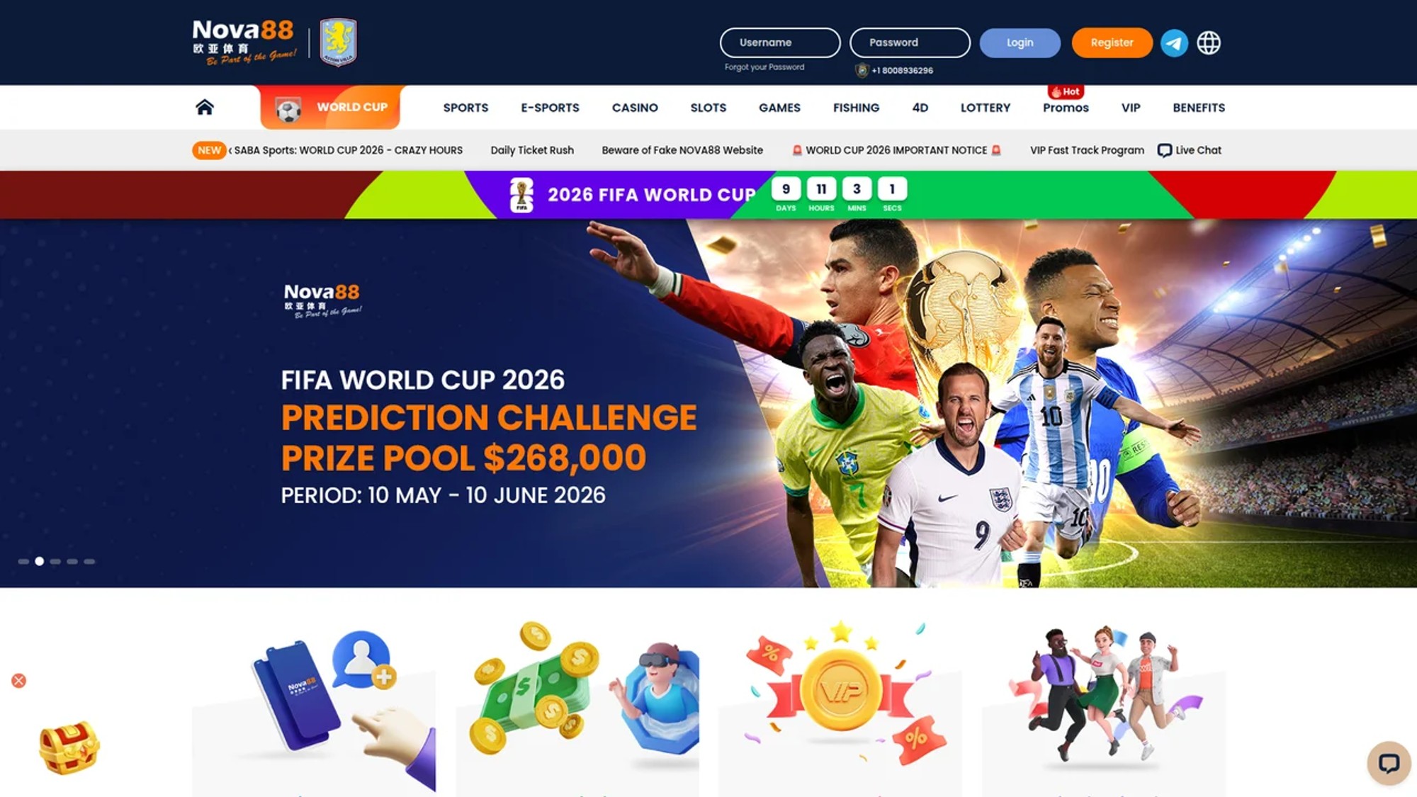 Nova88 Online Casino and Sportsbook