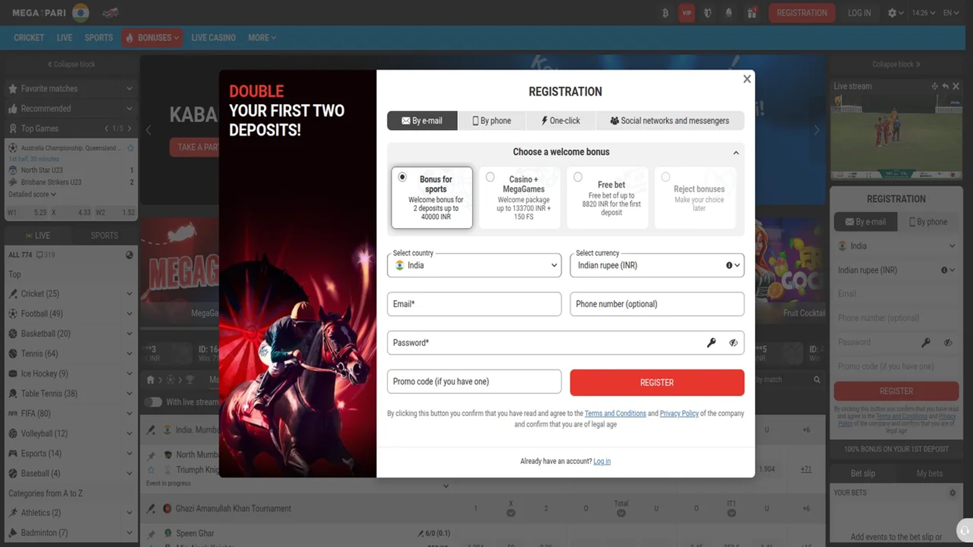 Megapari Online Casino and Sportsbook
