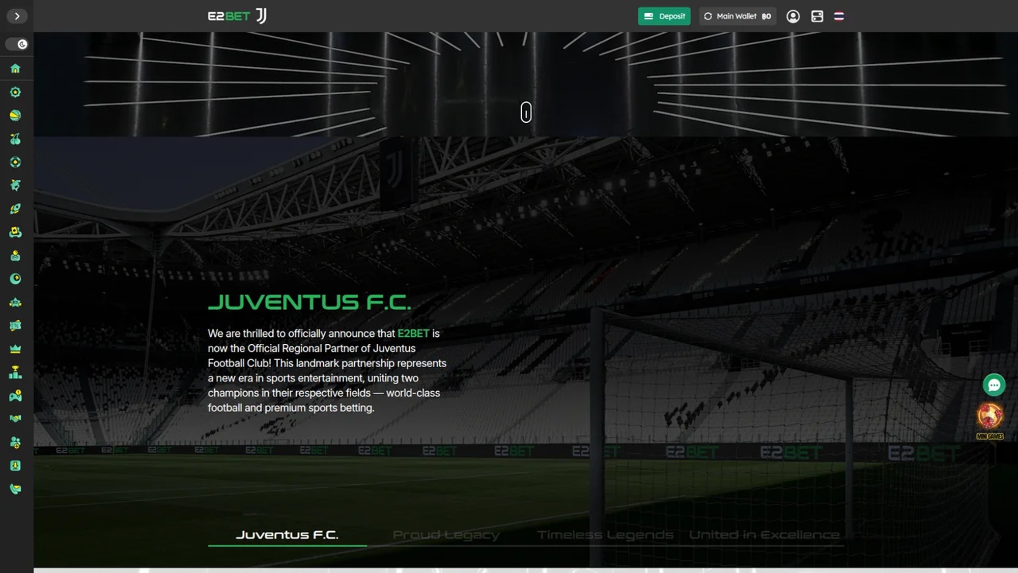E2bet - Juventus Official Regional Partner