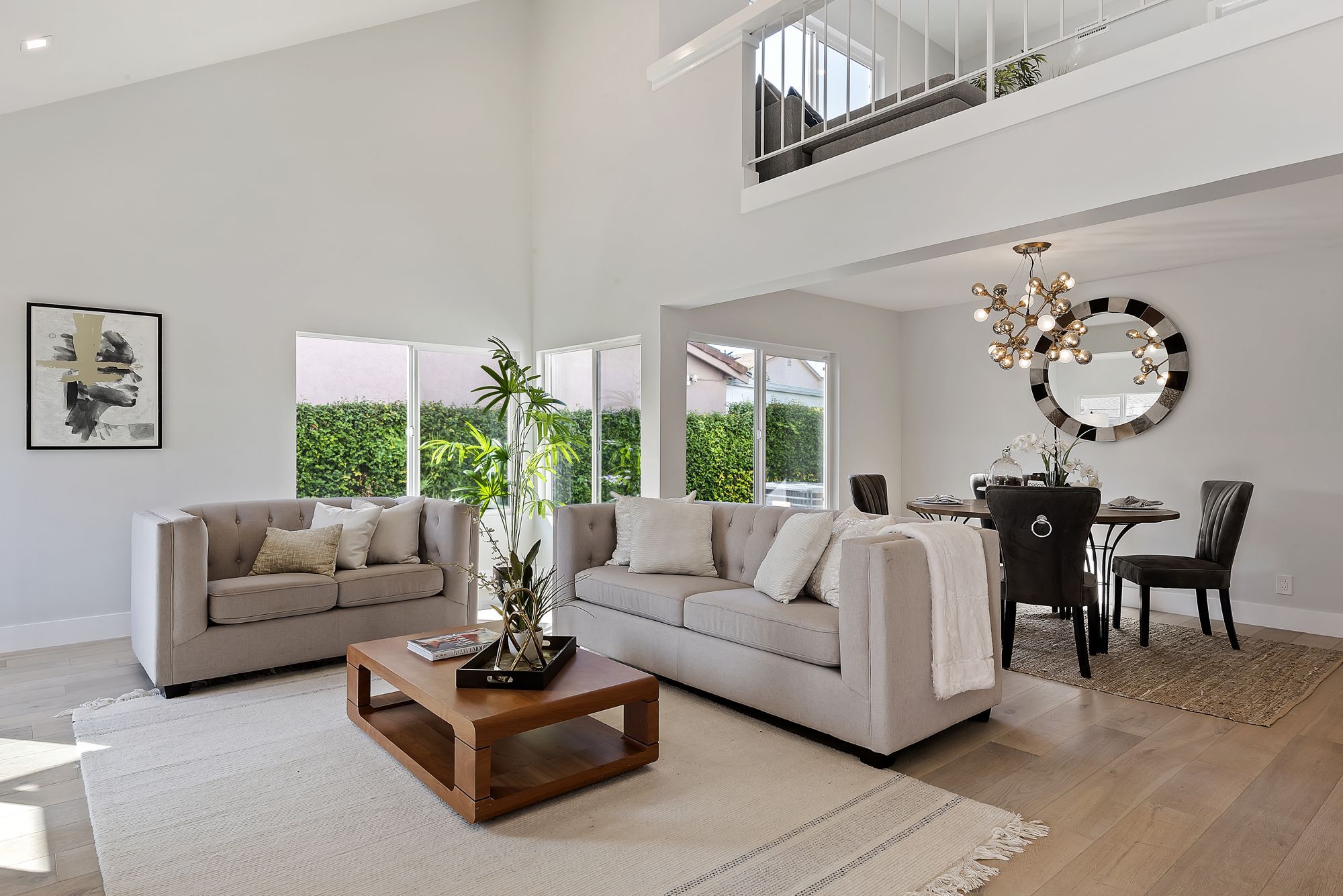 A contemporary living room designed for family comfort