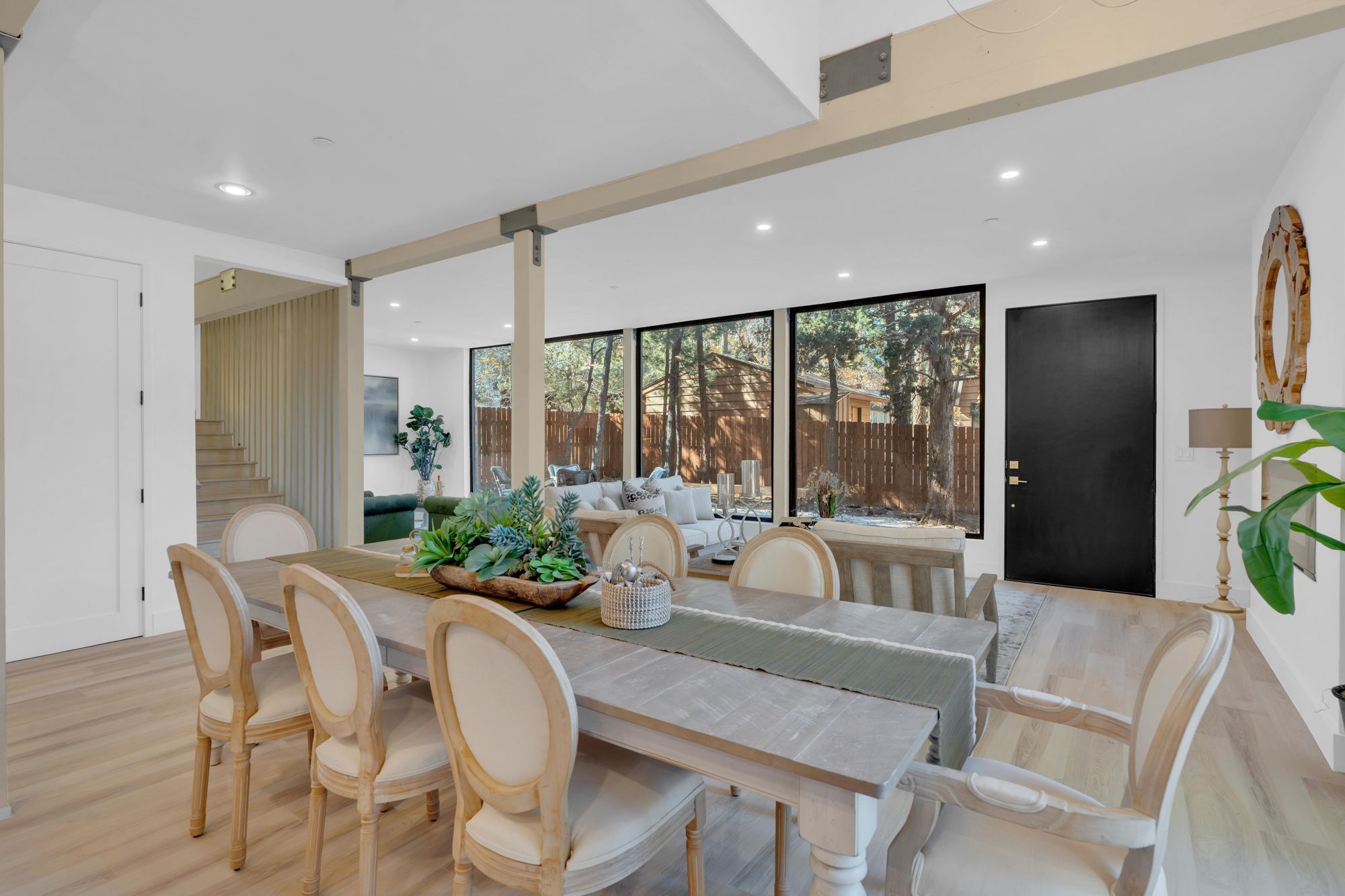 Contemporary cabin interior