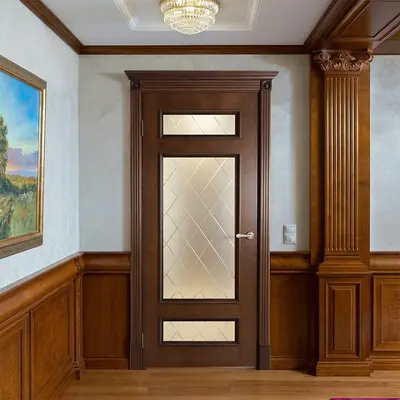 კლასიკური მინის კარი Rome #23 Glass