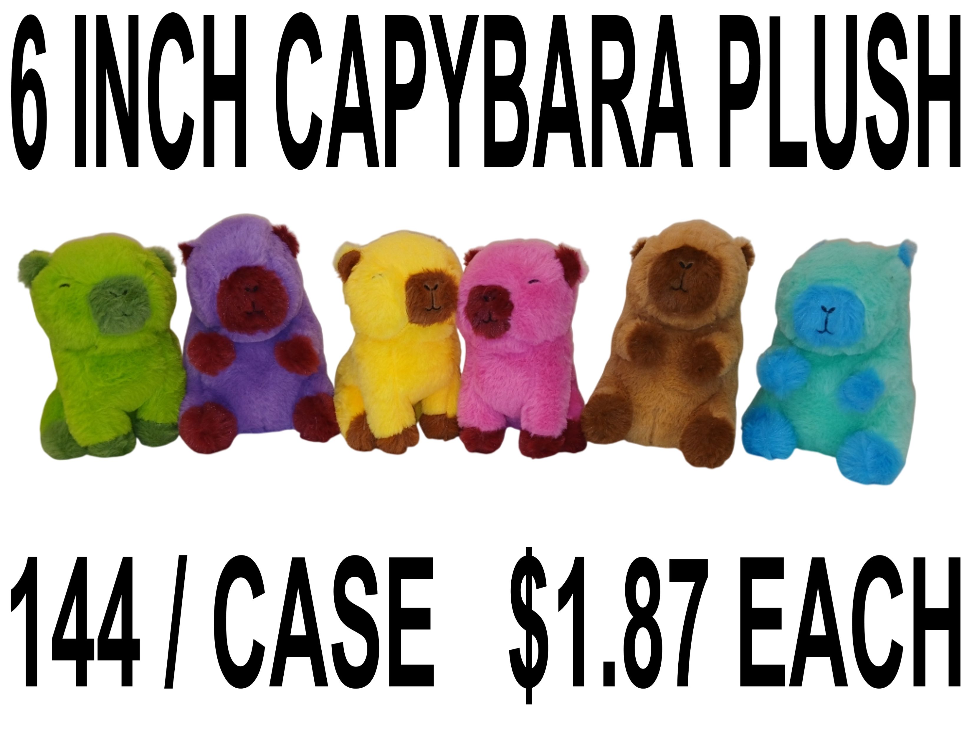 6 INCH CAPYBARA PLUSH