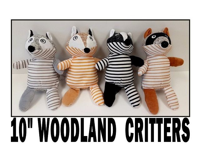 T202201 10" WOODLAND CRITTERS