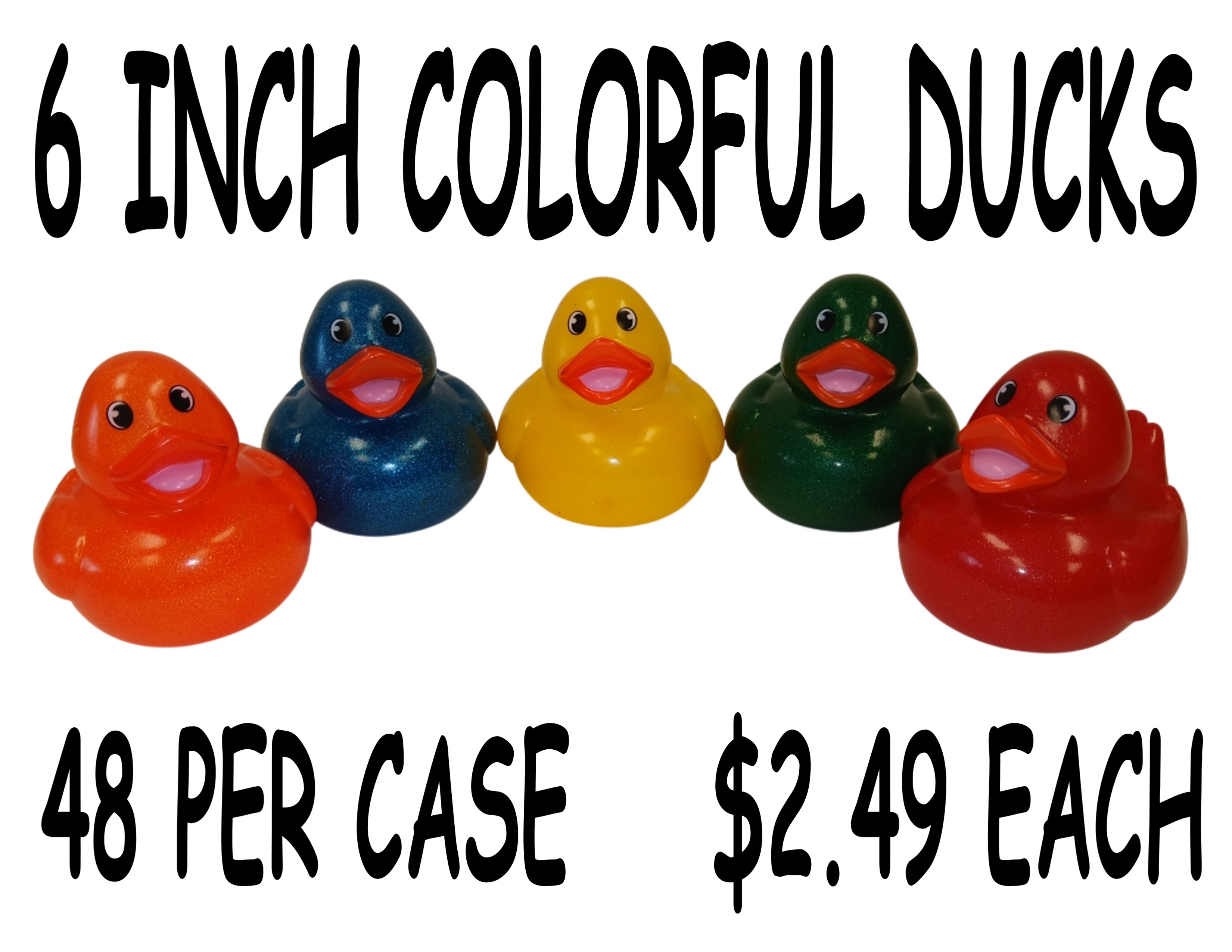 6 INCH COLORFUL DUCKS
