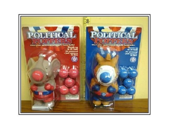POLITICAL POPPERS - DEMOCRAT OR REPUBLICAN