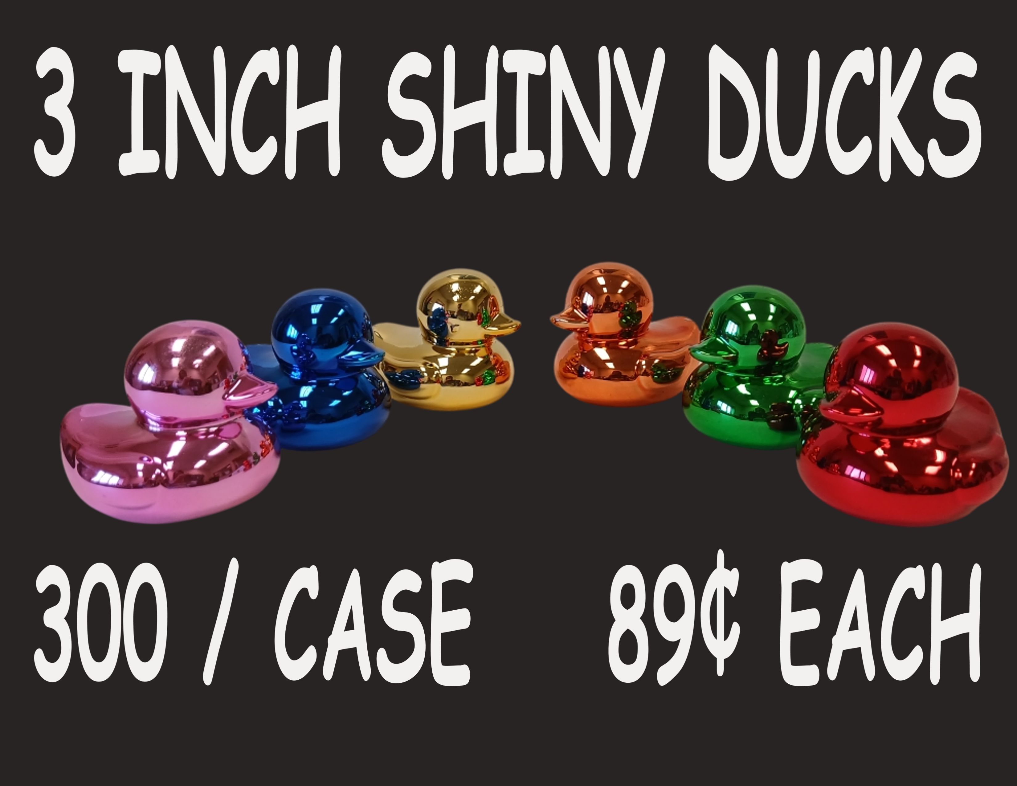 3 INCH SHINY CHROME DUCKS