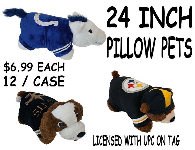 24 INCH NFL PILLOW PET