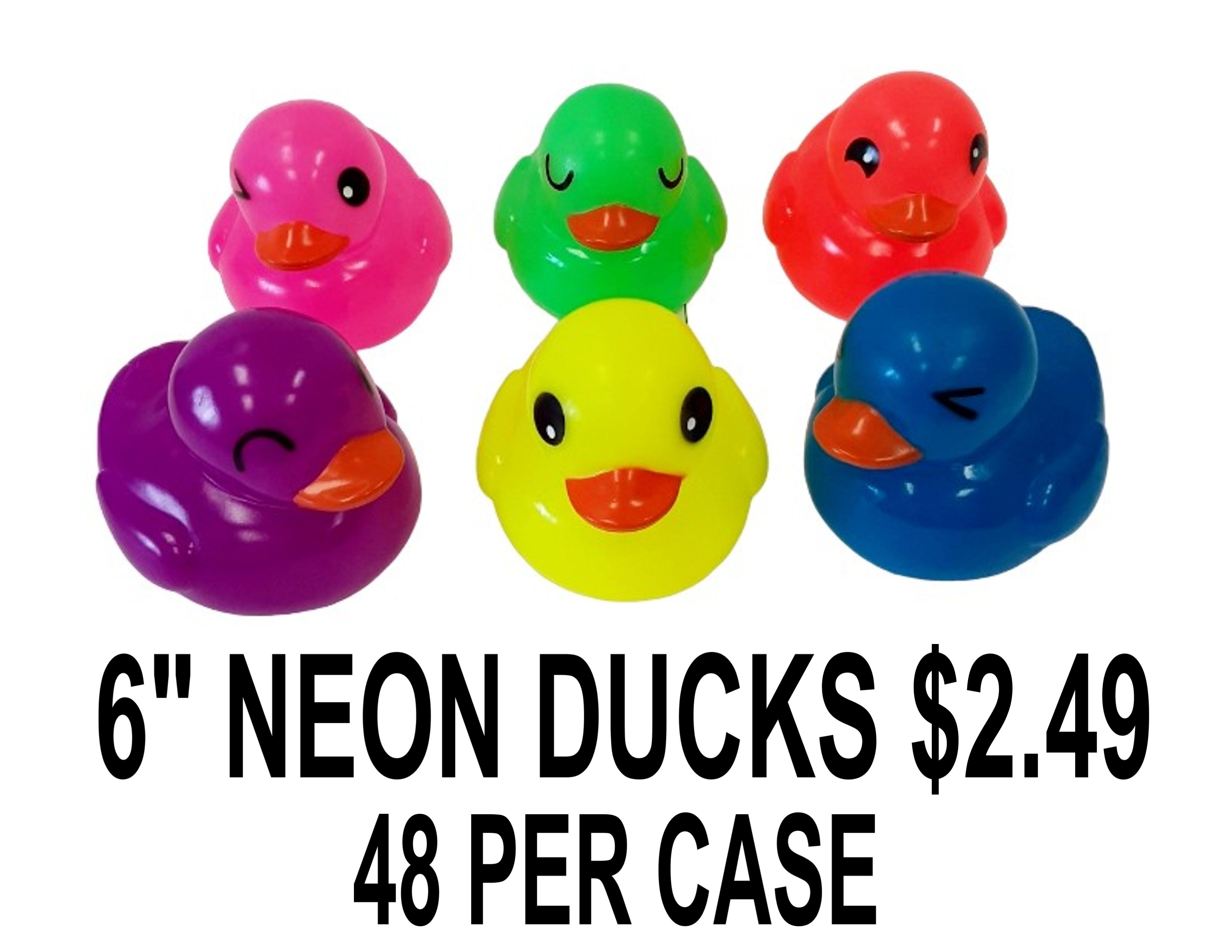 6 Inch Neon Ducks