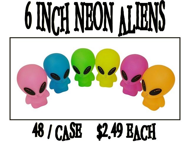 6" NEON ALIENS