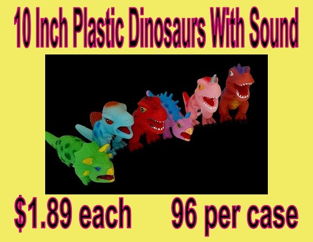 10" DINOSAURS WITH SOUND