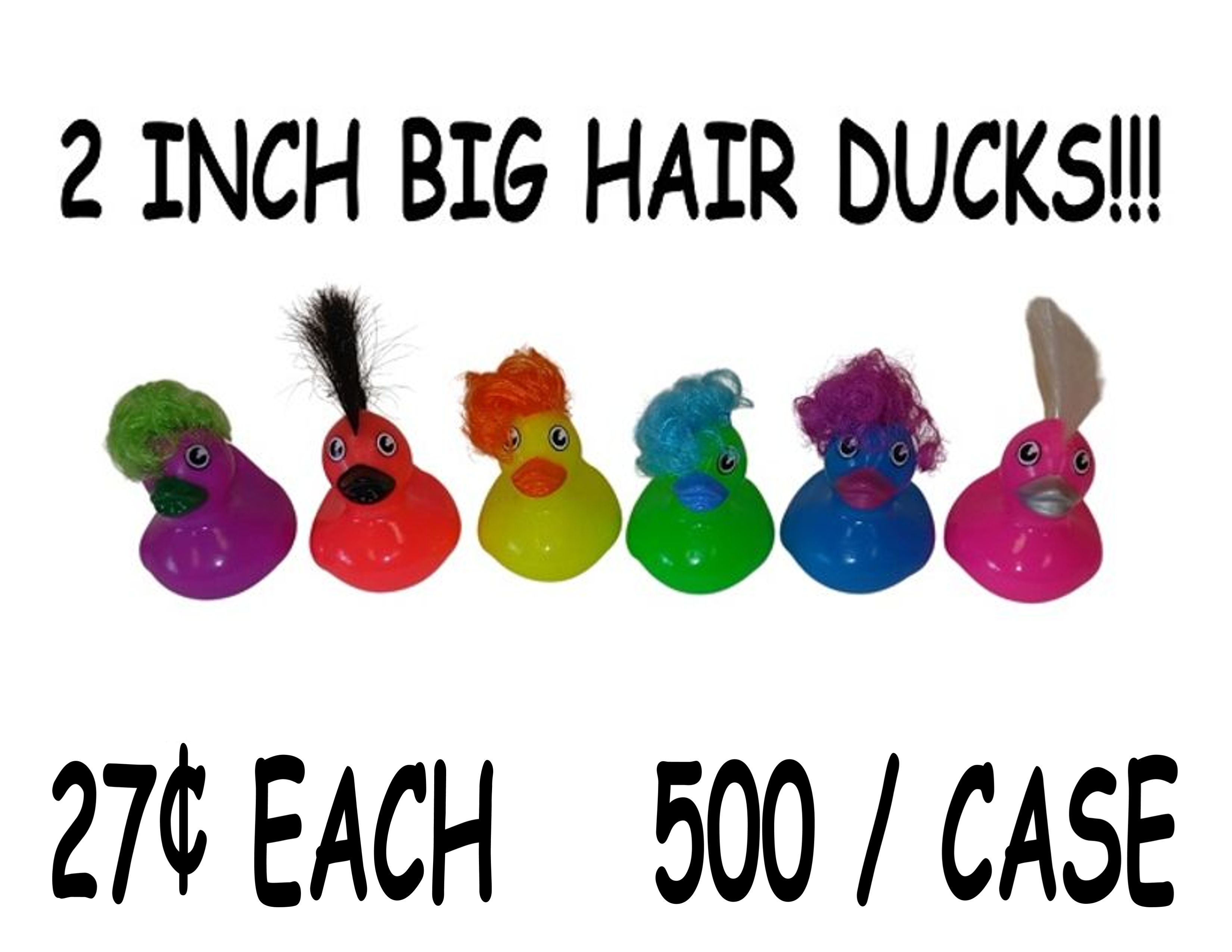 3773 - 2" DUCKS WITH CRAZY HAIR