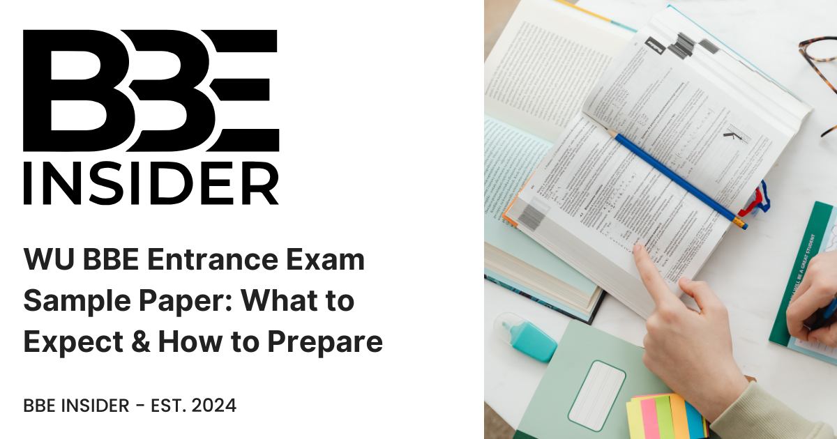 WU BBE Sample Paper: What to Expect & How to Prepare
