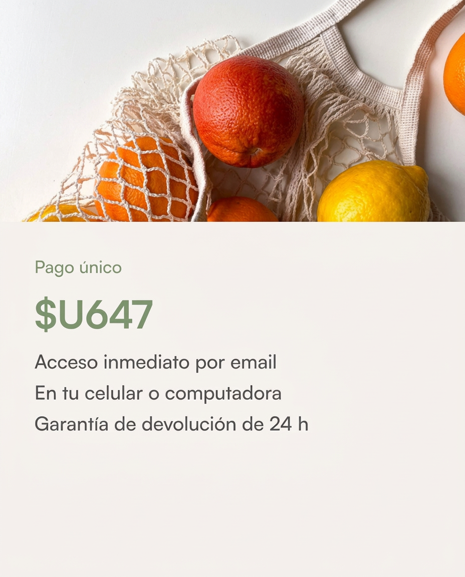 Pago único, acceso inmediato por email y garantía de devolución de 24 horas