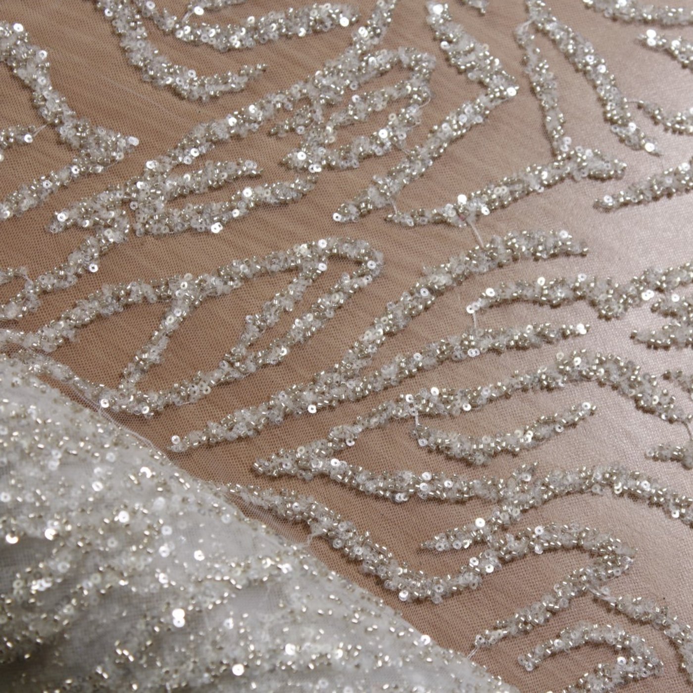 Crystal Zebra Sequin Tulle