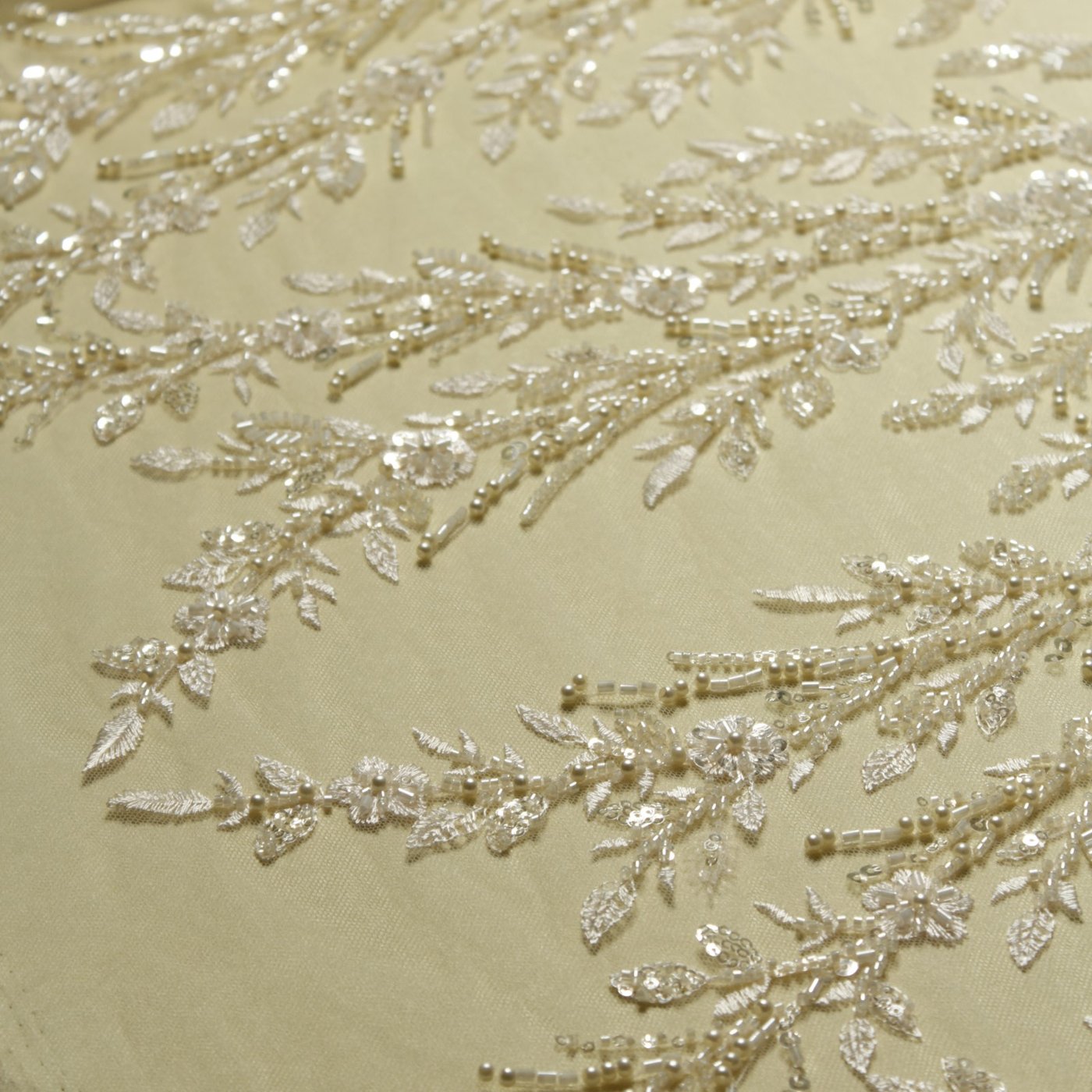 Celestial Cascade Beaded Embroidery Lace Butter - Image 4