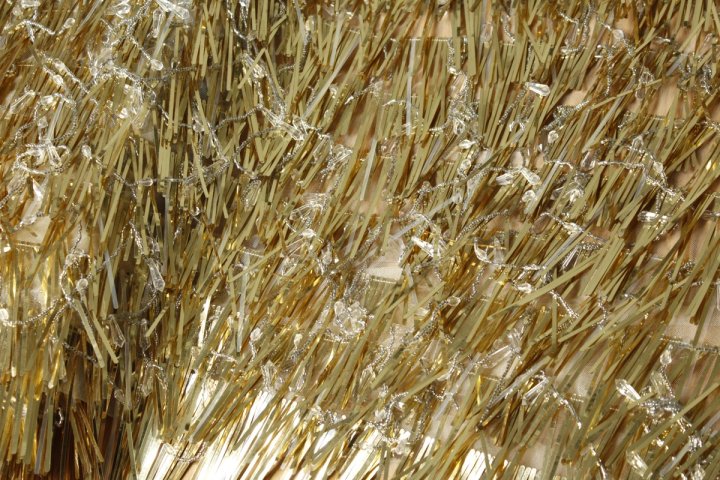 Golden Fringe Crystal Lace