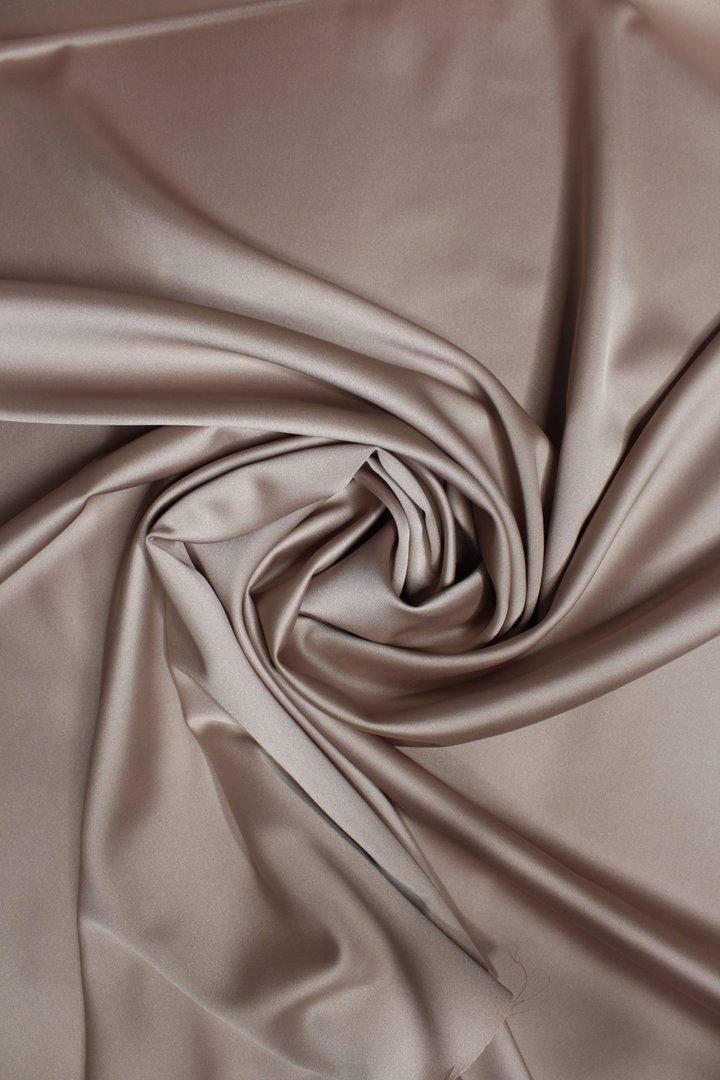 Crêpe Satin Champagne Taupe