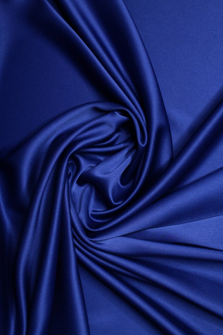 Crêpe Satin Navy Blue