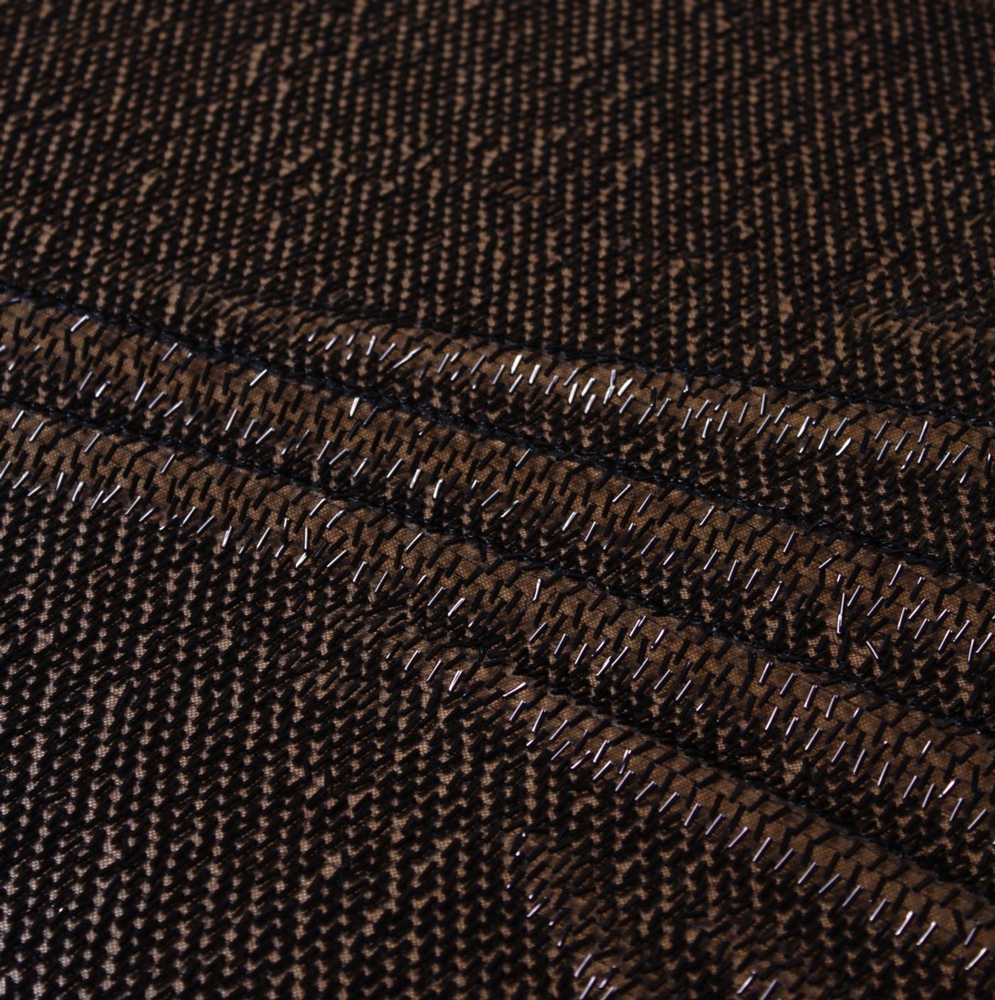 Liquid Black Beaded Tulle