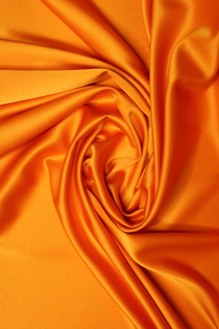Crêpe Satin Fire Orange
