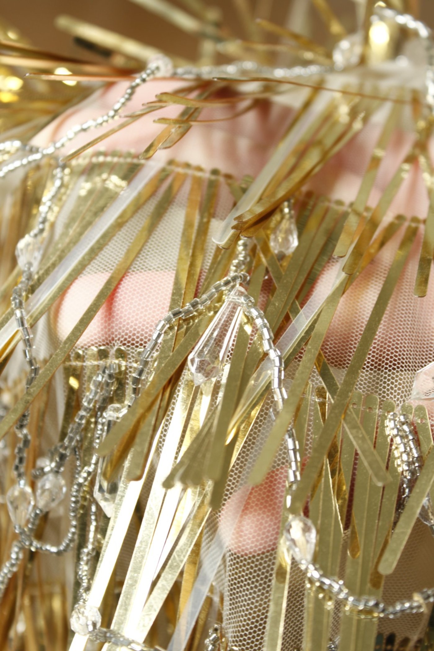 Golden Fringe Crystal Lace - Image 3
