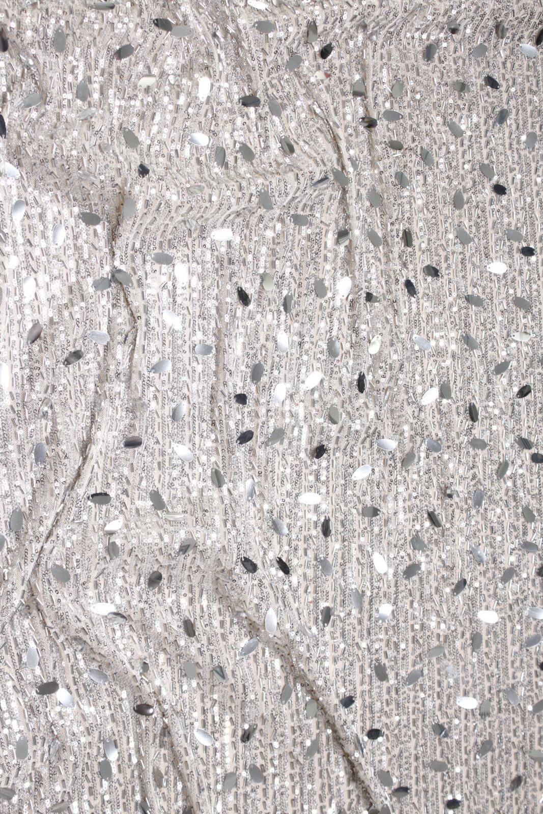 Silver Mirage Mirror Sequin Tulle - Image 2