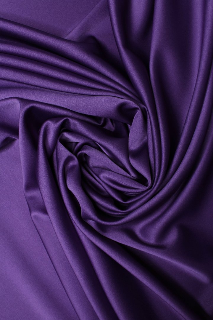Crêpe Satin Rich Purple
