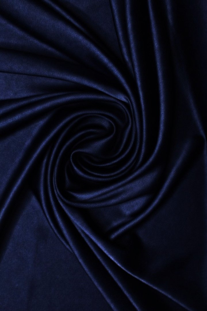 Crêpe Satin Dark Navy