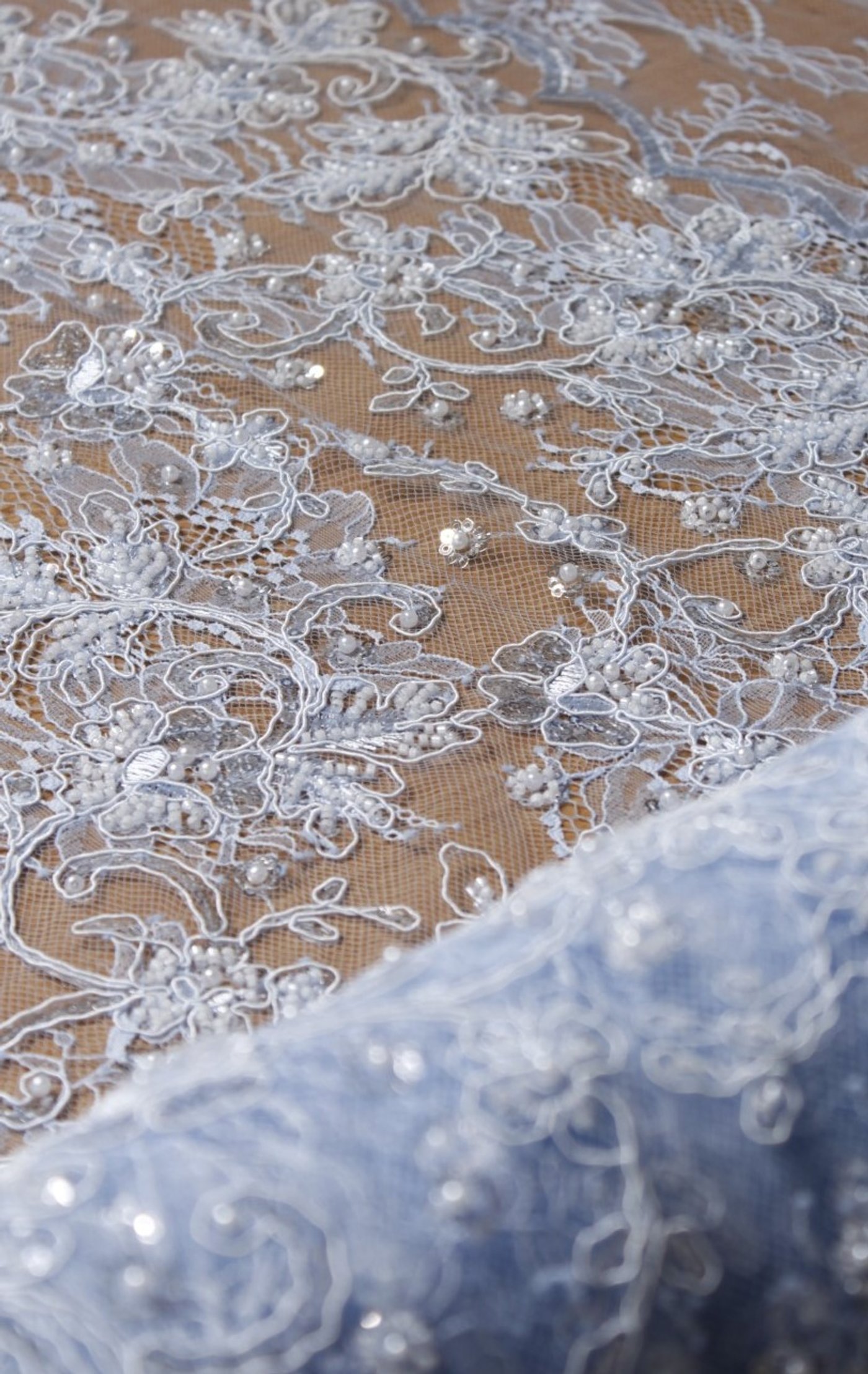 Pearl Garden Embroidery Lace Wisteria Ice - Image 3