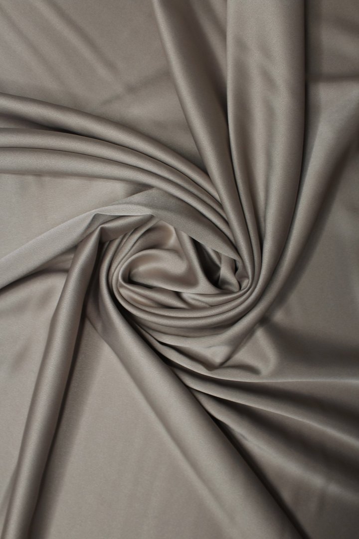 Crêpe Satin Stone Gray