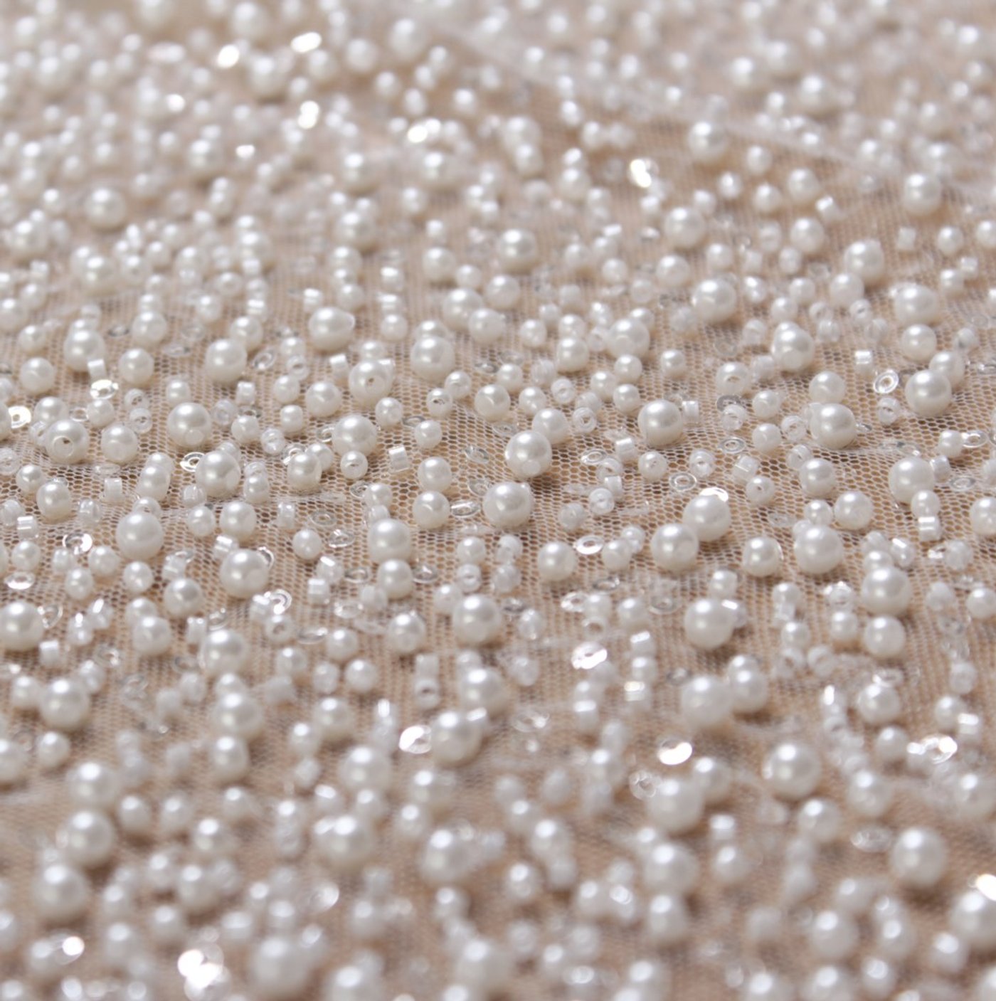 Ivory Pearl Cascade Tulle