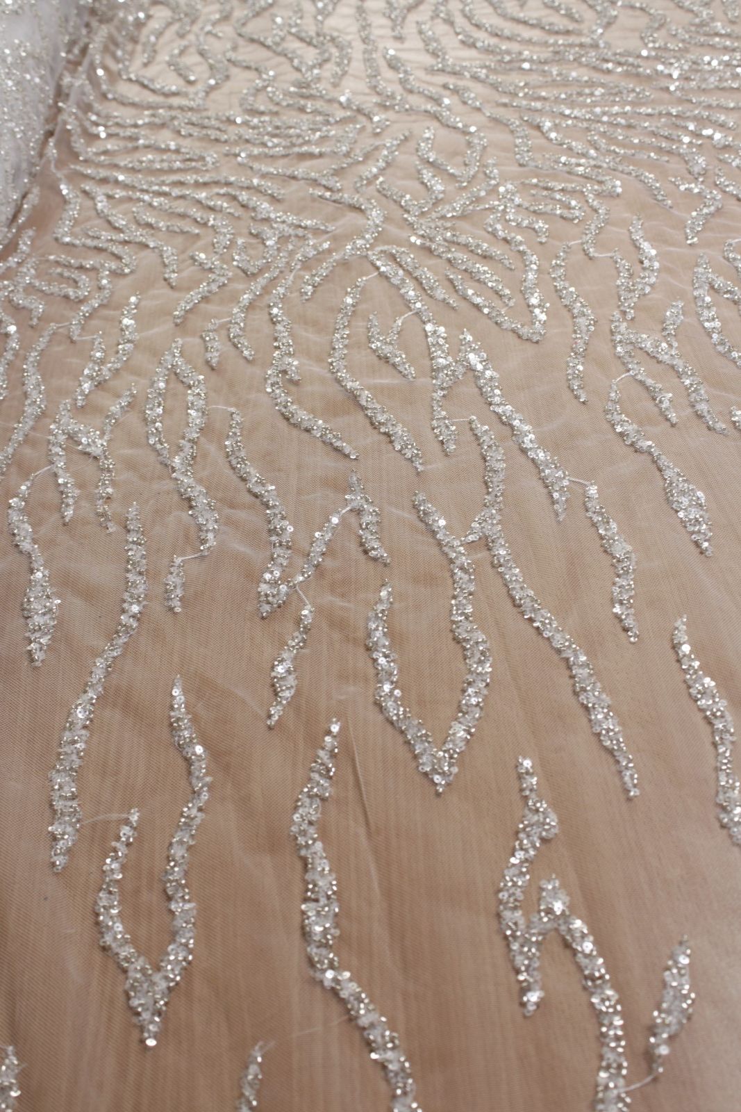 Crystal Zebra Sequin Tulle - Image 2