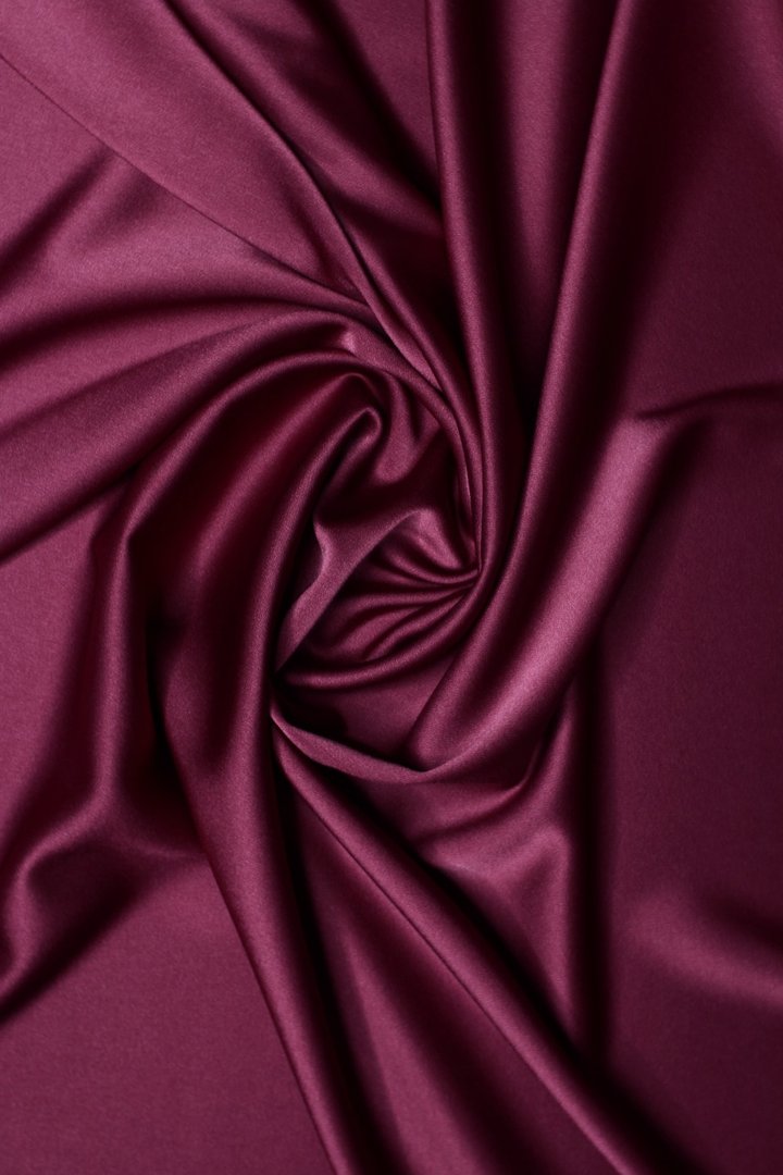 Crêpe Satin Burgundy