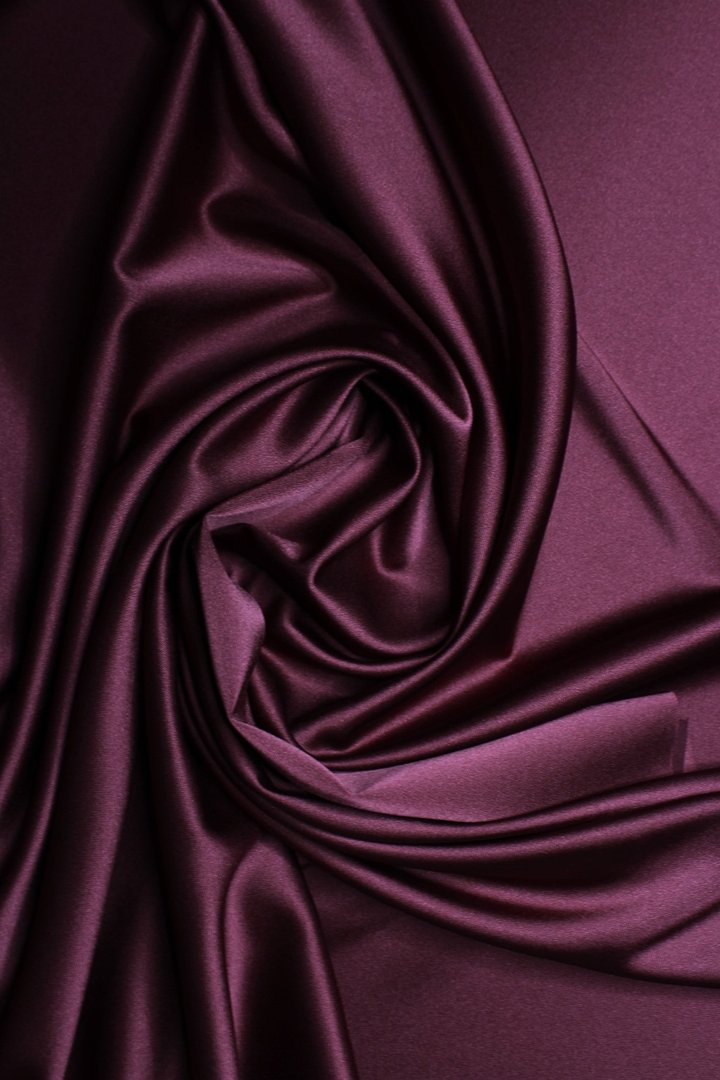 Crêpe Satin Dark Burgundy