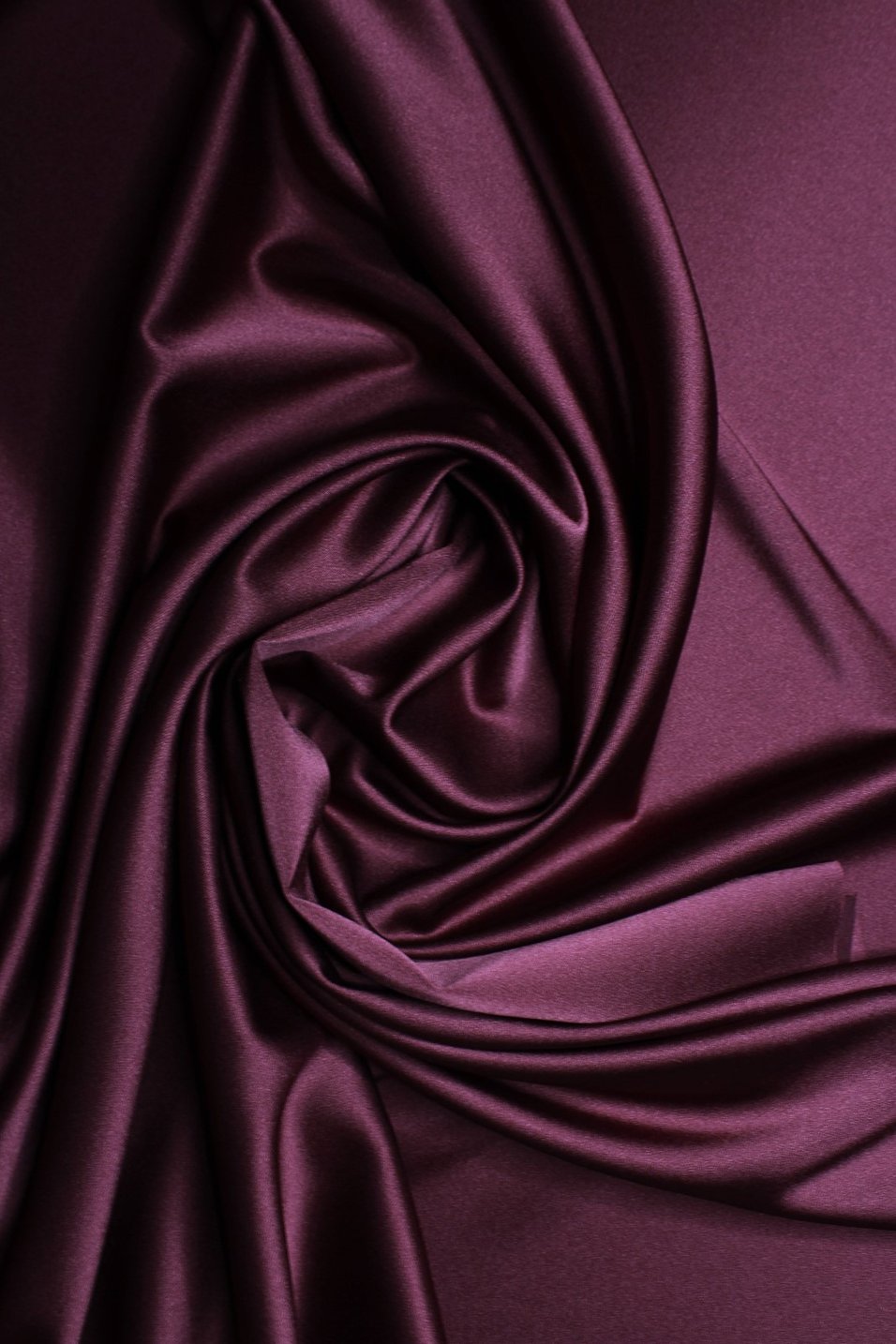 Crêpe Satin Dark Burgundy
