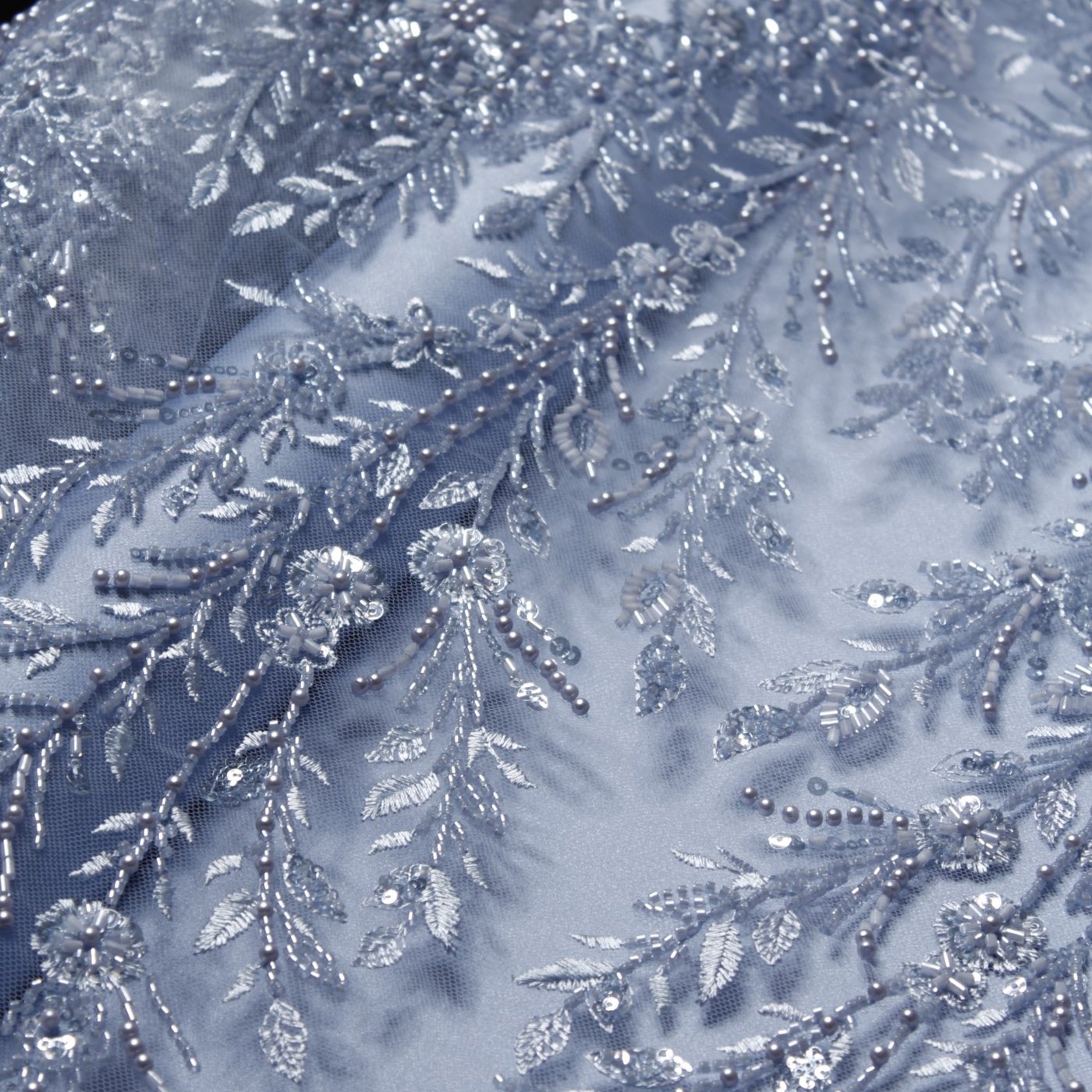 Celestial Cascade Beaded Embroidery Lace - Image 2