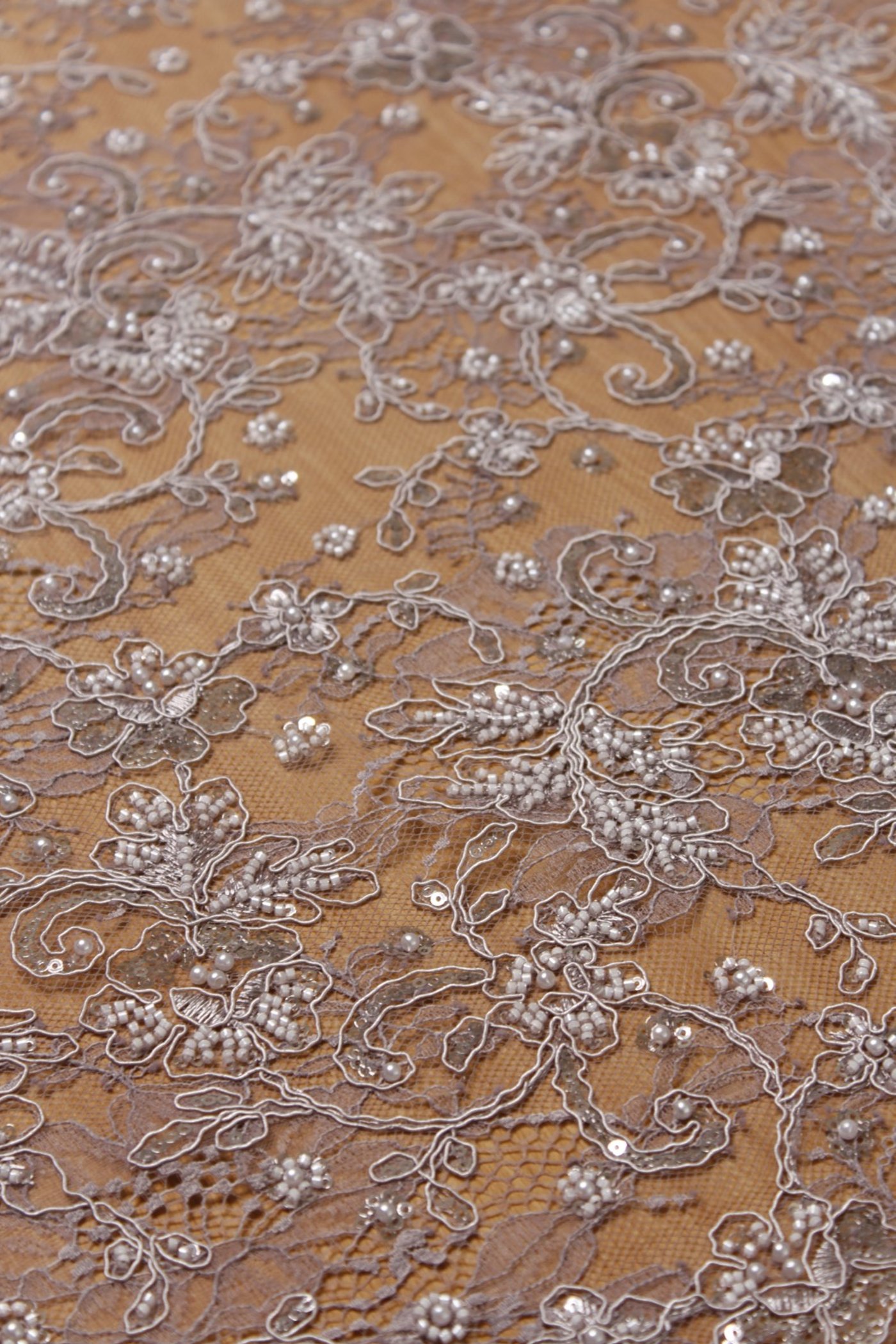 Pearl Garden Embroidery Lace Moonstone Mauve - Image 2