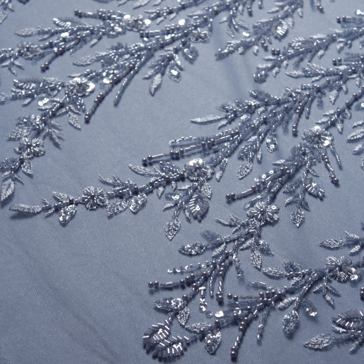 Celestial Cascade Beaded Embroidery Lace - Image 4