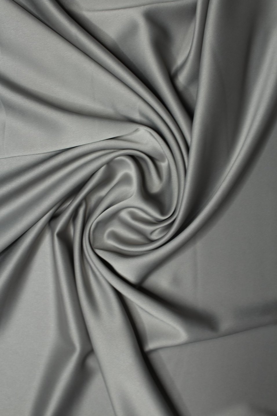 Crêpe Satin Silver Gray
