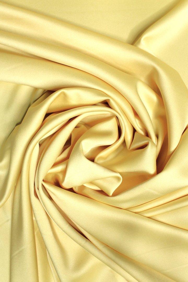 Crêpe Satin Buttercream Yellow