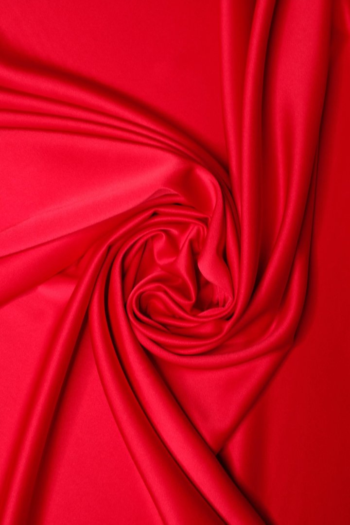 Crêpe Satin True Red