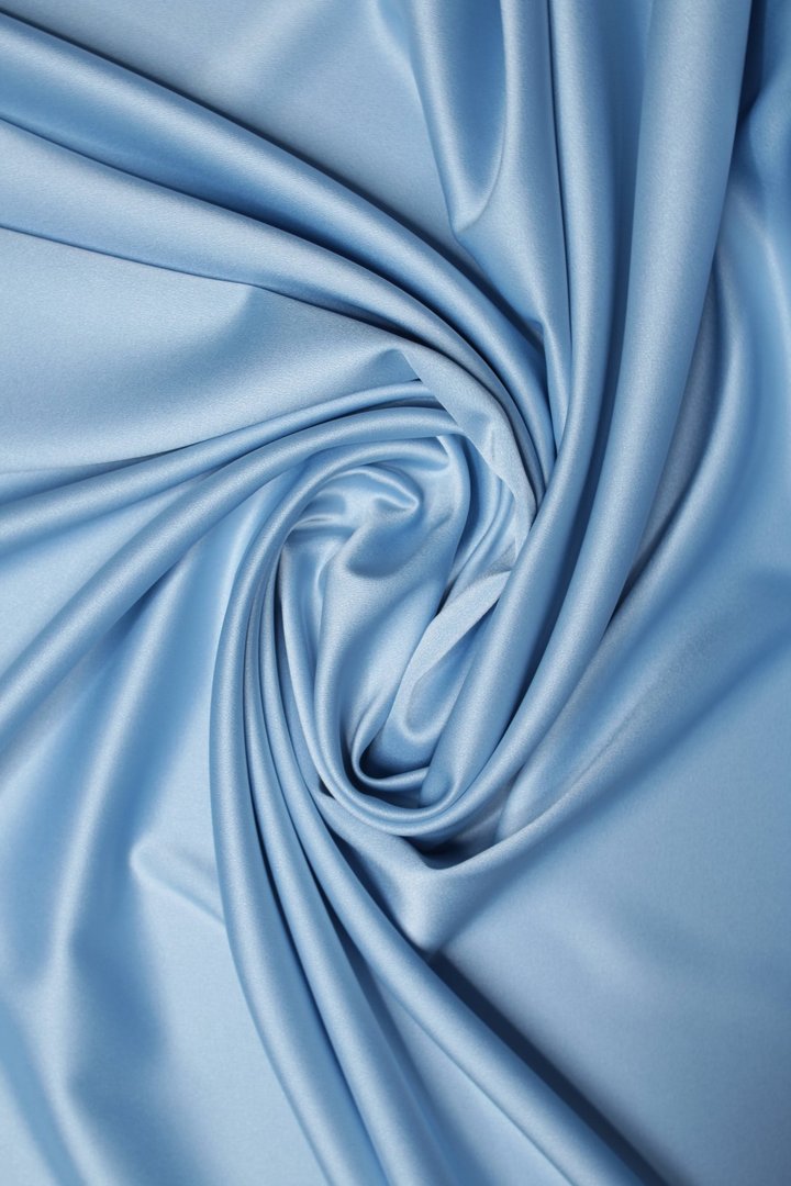 Crêpe Satin Baby Blue