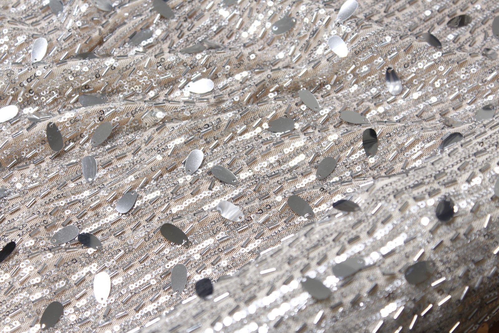 Silver Mirage Mirror Sequin Tulle - Image 3