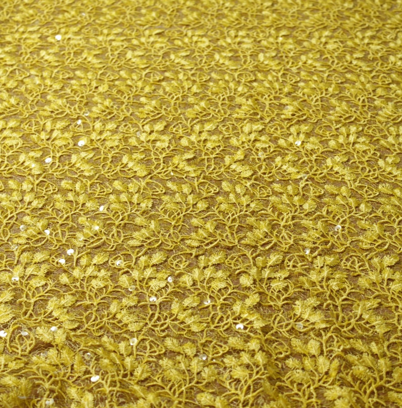 Golden Meadow Embroidered Lace