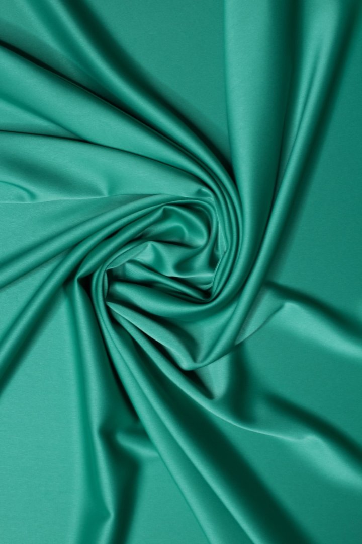 Crêpe Satin Teal Green