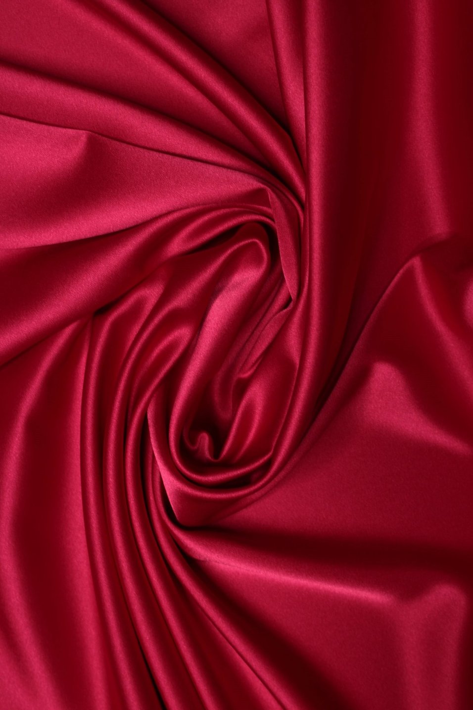 Crêpe Satin Cherry Red