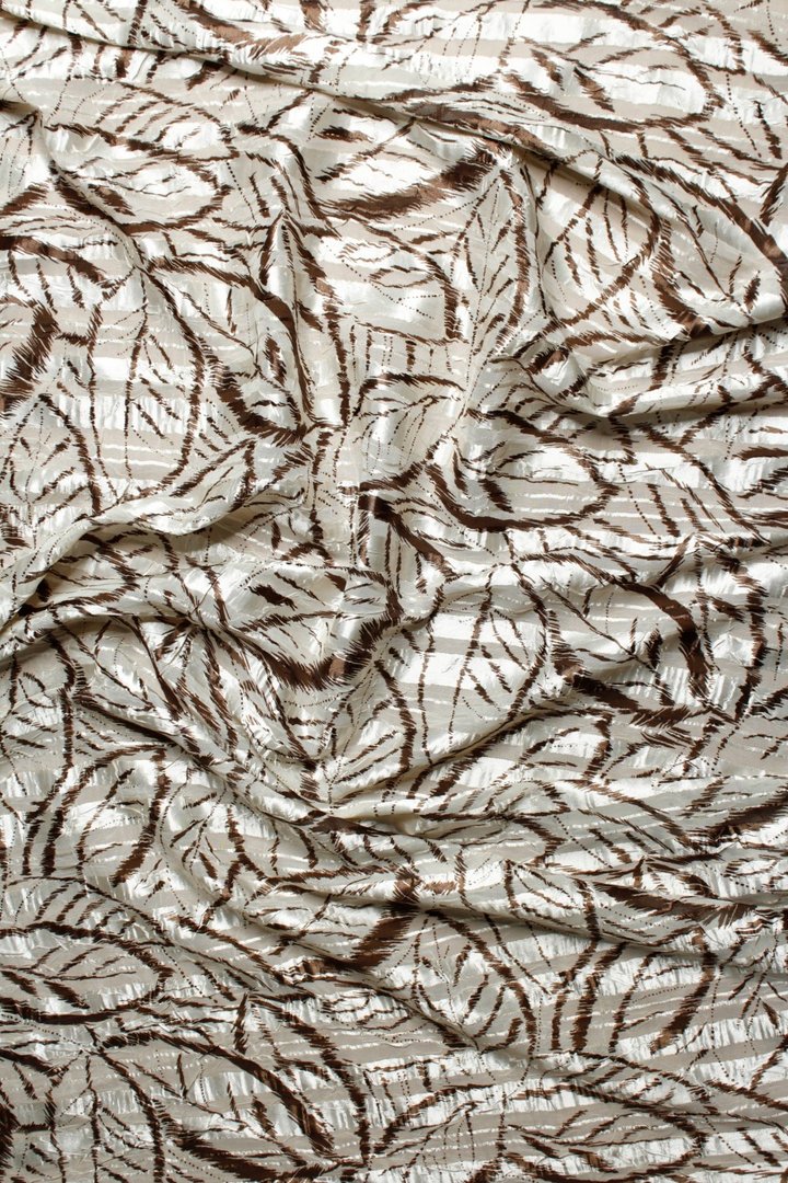 Brown Leaf Satin