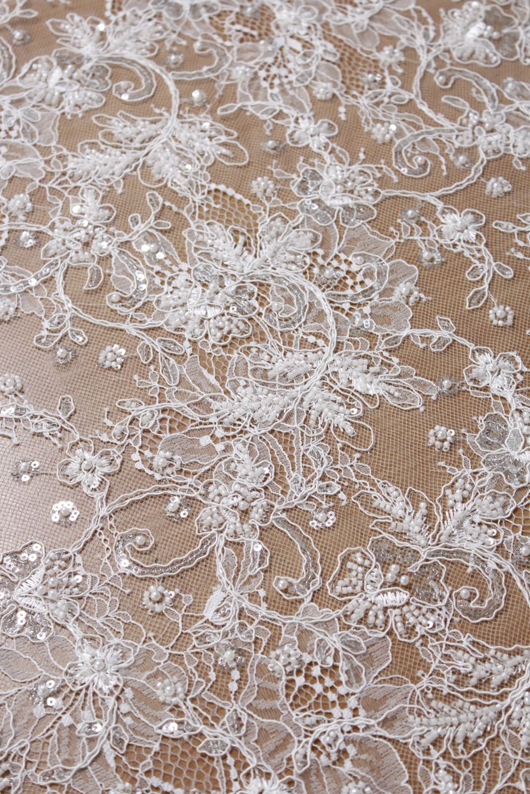  Pearl Garden Embroidery Lace White - Image 3
